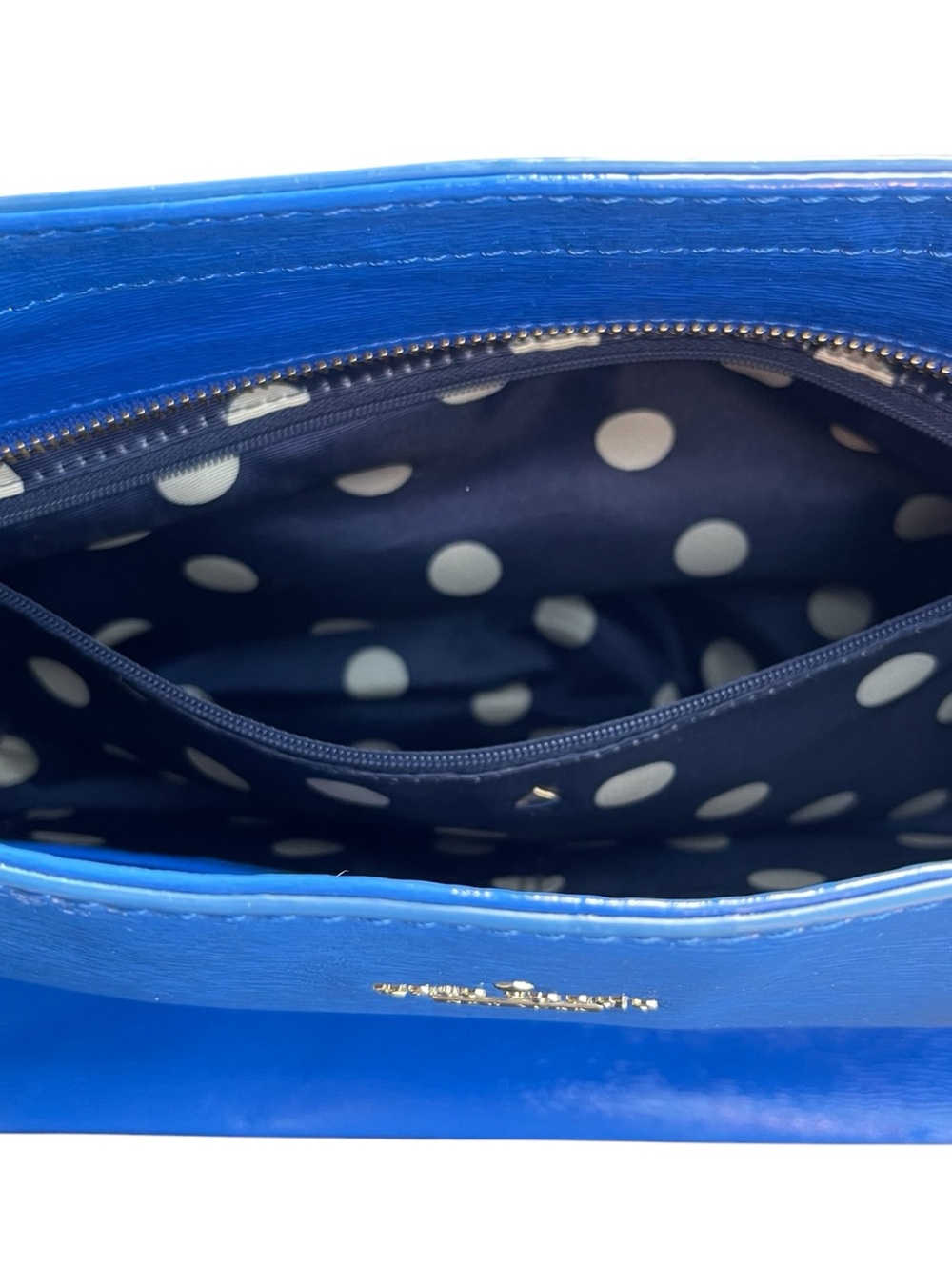 kate spade Blue Patent Leather Tote - Picture 8 of 13